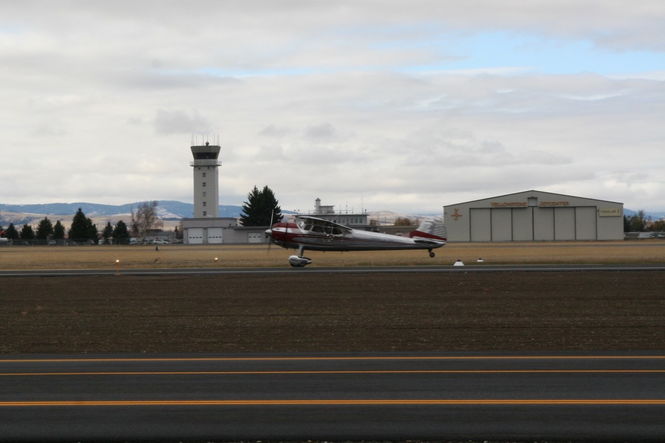 First take-off on runway 11-29 by Tim Linn