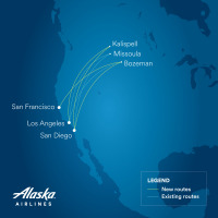 Alaska California to Montana