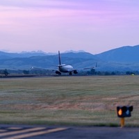Delta Air Lines on runway 