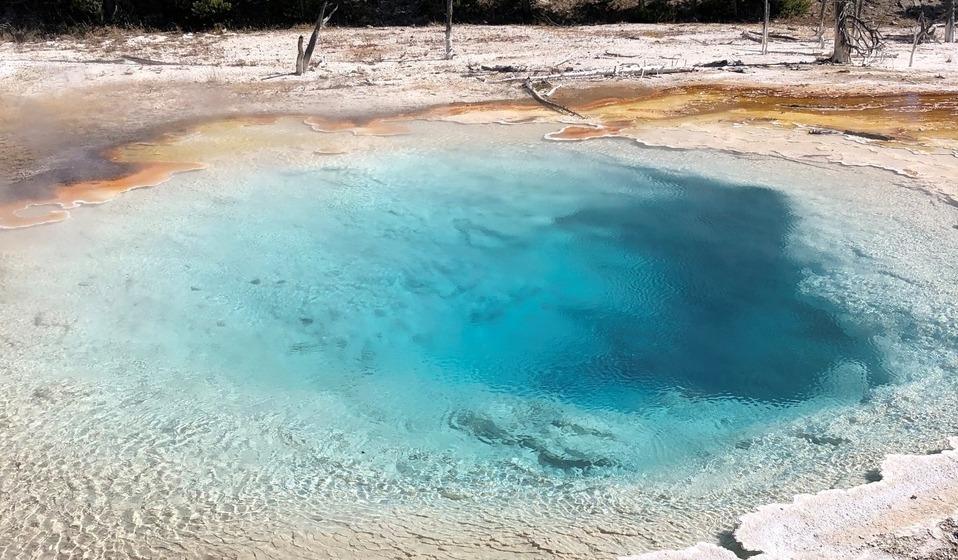 Yellowstone National Park geyser 