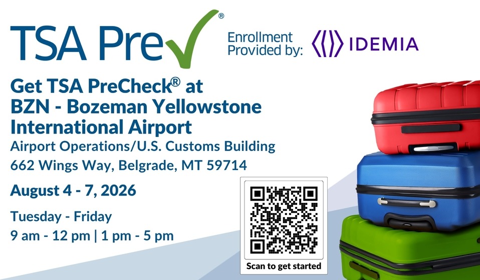 TSA PreCheck enrollment announcement image - QR code 