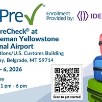 TSA PreCheck enrollment announcement image - QR code 